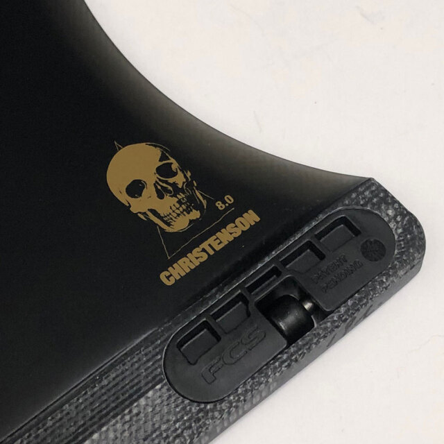 FCS2 CHRISTENSON LONGBOARD FIN PG BLACK 7.5
