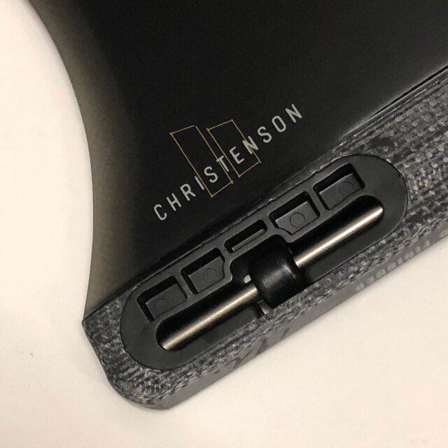 FCS2 CHRISTENSON LONGBOARD FIN PG BLACK 7.5