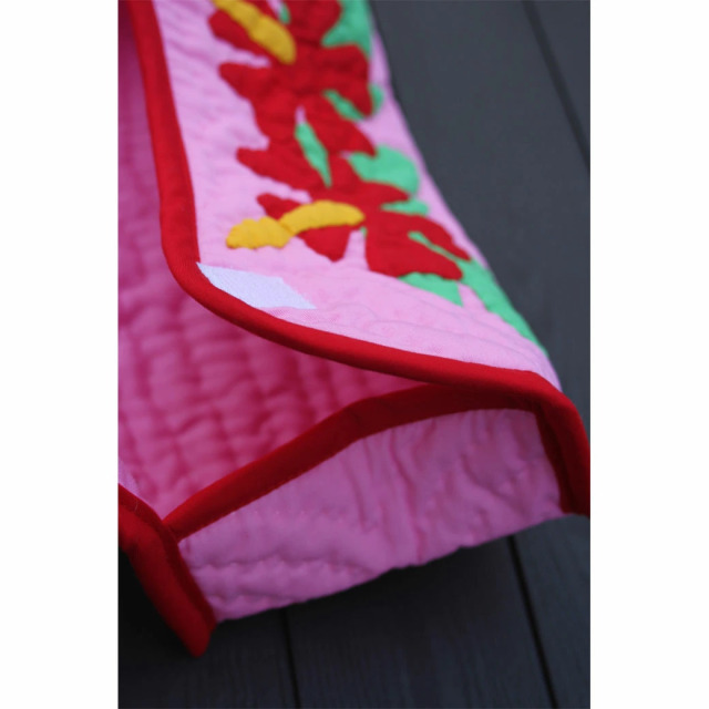 ハワイアンキルト　Hawaiian Quilt　ティッシュボックスカバー ハイビスカス