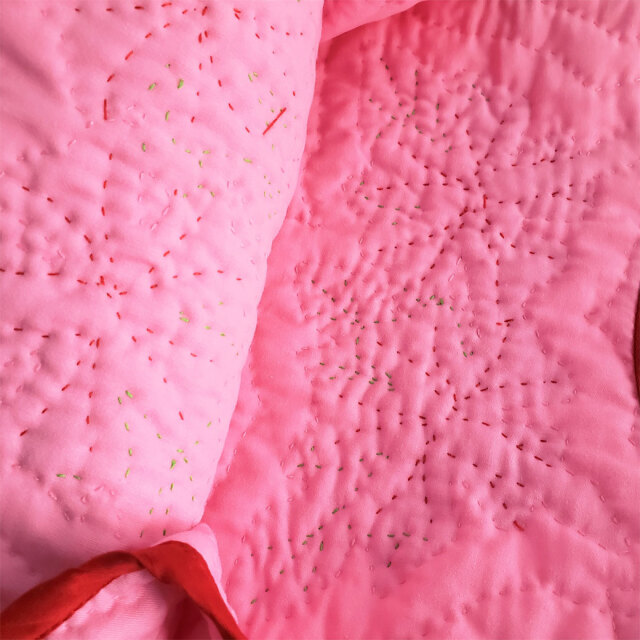 ハワイアンキルト　Hawaiian Quilt　ティッシュボックスカバー ハイビスカス