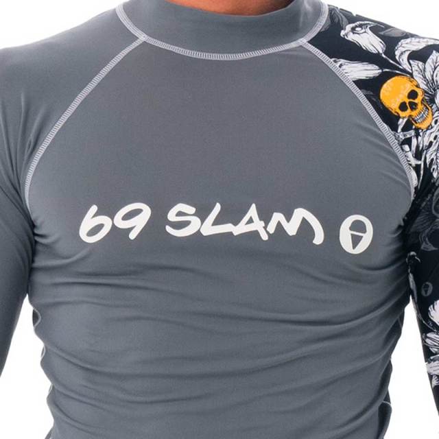 69slam　MEN RASH VEST メンズラッシュガード WILD GARDEN MRLWGN_PA