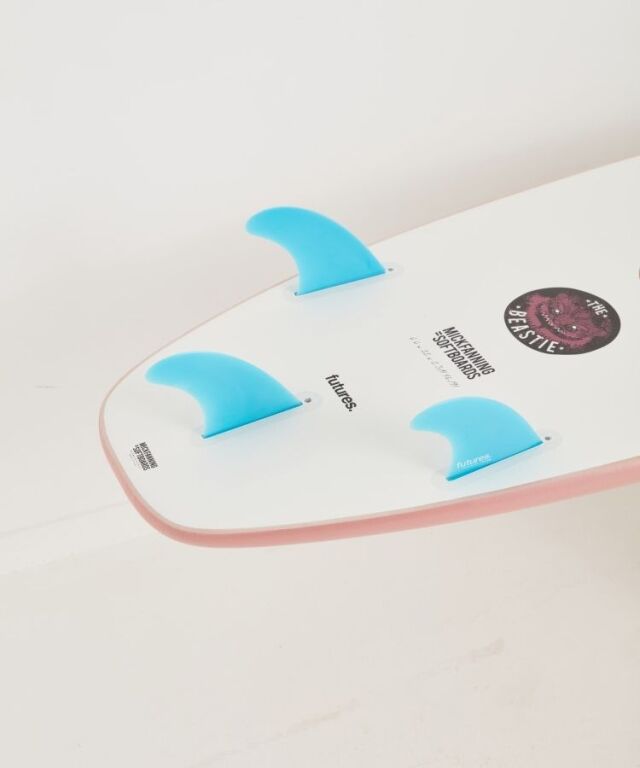 MICK FANNING SOFT BOARDS THE BEASTIE WHITE FUTURE