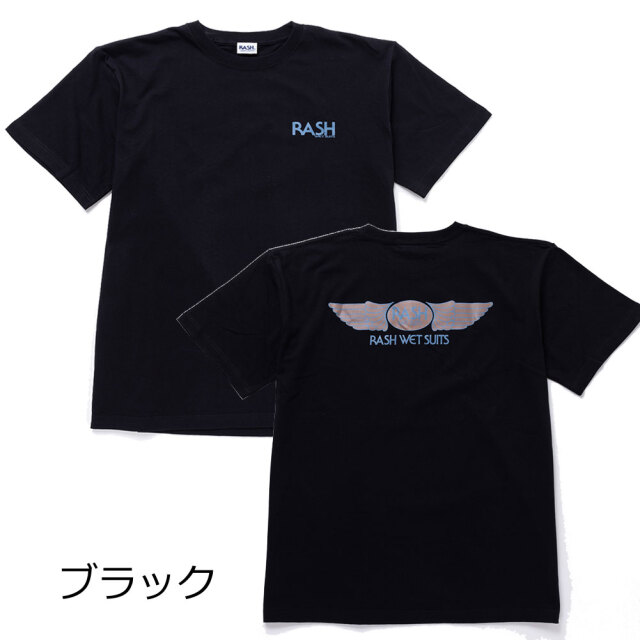 メンズ Tシャツ 半袖 2023 RASH ラッシュ 羽バックTee ギフト