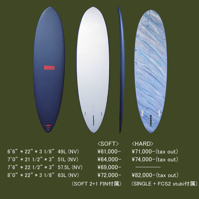 ファンボード ソフトボード ウォーターランページ サーフボード キャッシュユー ハードボトム 6'6