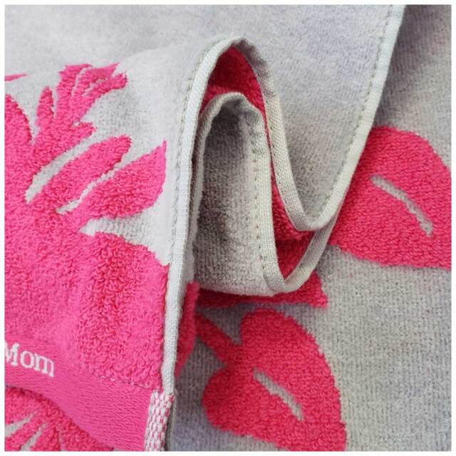 キャシーマム ハワイアンキルト柄 バスタオル アンスリウム