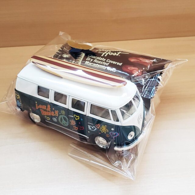チョコセット ダイキャストミニカー ワーゲン クラシカルバス プリント