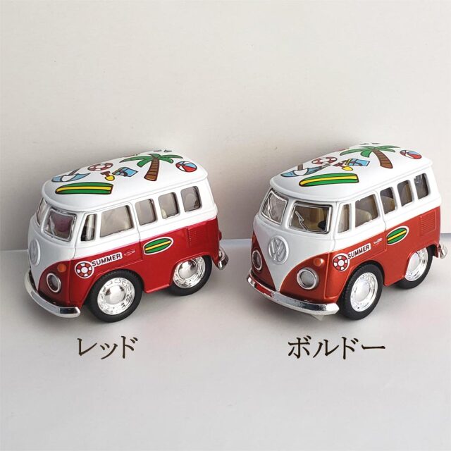 ダイキャストミニカー ワーゲン ビビットカラー リトル バン プリント Little Van Vivid Color with Printing アメリカン雑貨