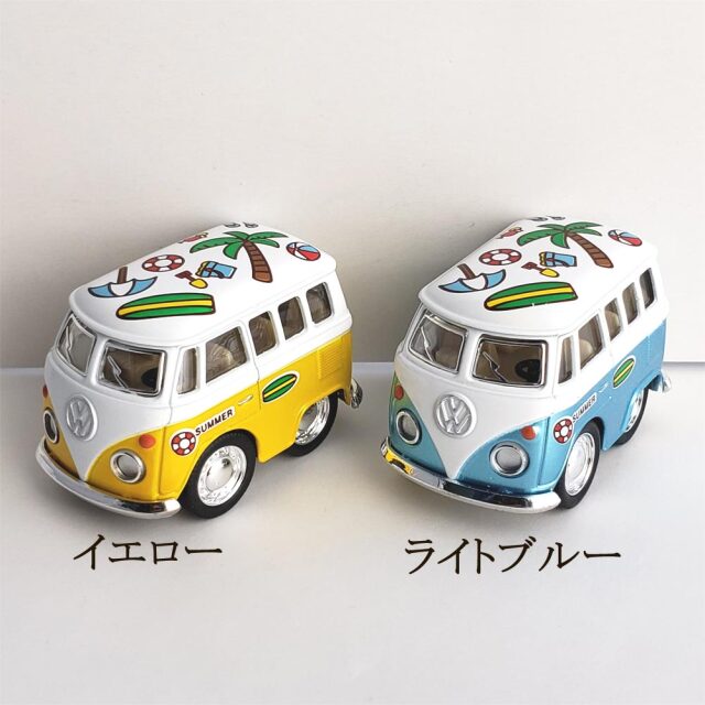 ダイキャストミニカー ワーゲン ビビットカラー リトル バン プリント Little Van Vivid Color with Printing アメリカン雑貨