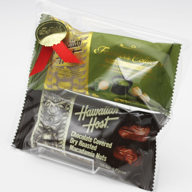 チョコ ギフト 2個入 個包 ハワイアンホースト マカダミアンナッツ チョコレート セット