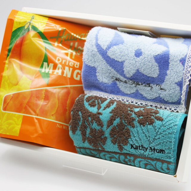 タオル ギフト ハワイアンホースト ドライマンゴー ハンドタオル 2枚 セット