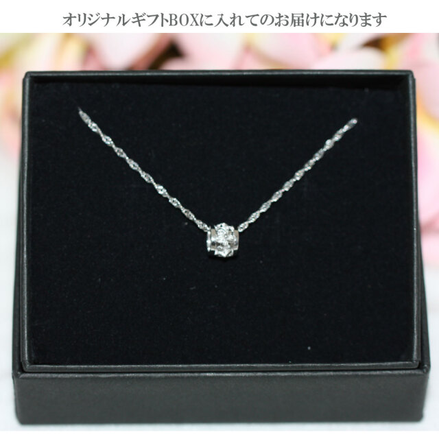 【新品】ハワイアンジュエリーネックレス　シルバー　ホワイトゴールド　プルメリア ハワイアンジュエリー ネックレス プルメリア シルバー