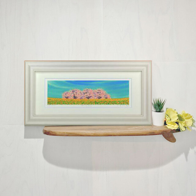 希少 野鳥 絵画 イラスト 原画 セット ウッド フレーム 新品