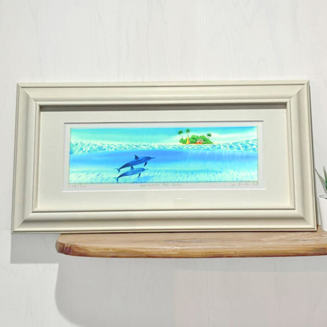 栗乃木ハルミ イラストフレームセット beneath the sea 額入り絵画 532mm×268mm Sタイプ hk0168