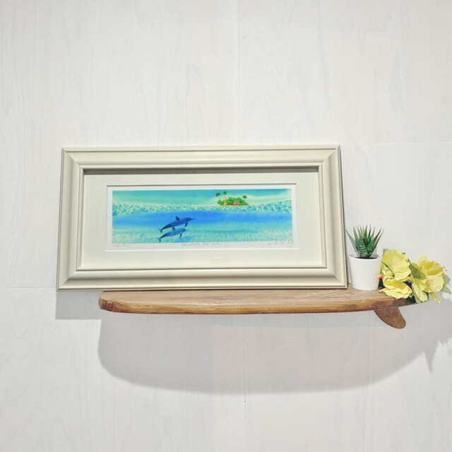 栗乃木ハルミ イラストフレームセット beneath the sea 額入り絵画 532mm×268mm Sタイプ hk0168