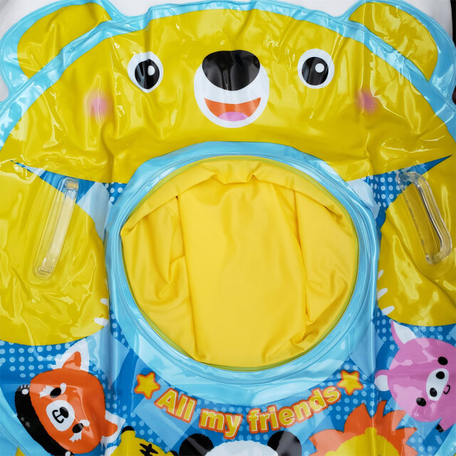 ベビーウキワ ベアーランド 子供用 浮き輪 おもちゃ 水浴び 海水浴 1歳半以上 3歳未満 キッズ フロート リング型