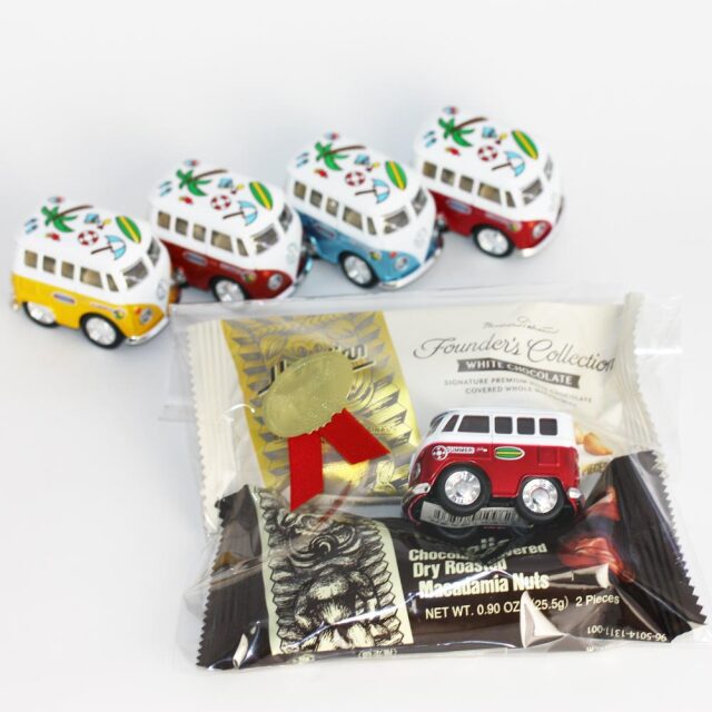 バレンタインギフト ミニカー リトルバン プリント チョコバーセット Little Van チョコレート ハワイアンホースト チョコ