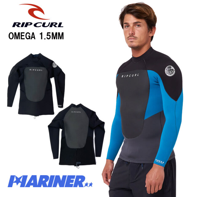 サーフィン メンズ ウェットスーツ タッパー RIP CURL OMEGA 1.5MM Back Zip Long Sleeve Jacket 12MWJ