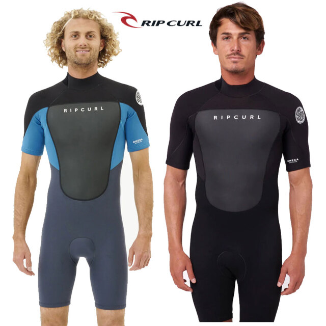 【送料無料】 サーフィン メンズ ウェットスーツ スプリング リップカール オメガ RIP CURL OMEGA 2MM Back Zip Spring 111MSP ショートスリーブ バックファスナー バックジップ 半袖 マリンスポーツ 海 ファッション サーフブランド