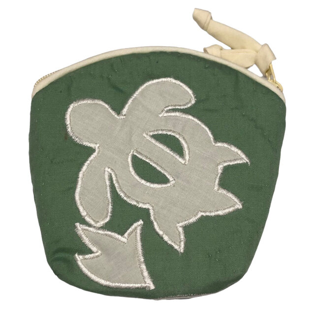 ハワイアンキルト Hawaiian Quilt ホヌ柄コインケース