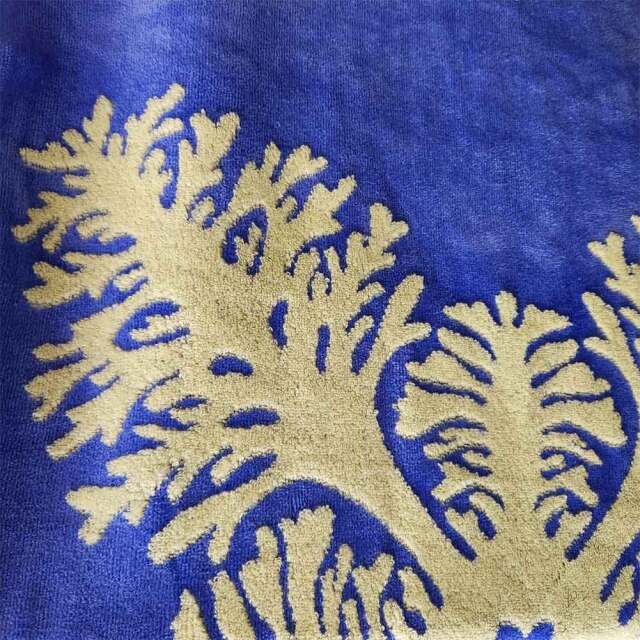 キャシーマム ハワイアンキルト柄 バスタオル モアナ  ブルー ルアナシリーズ 6