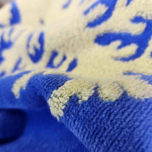 キャシーマム ハワイアンキルト柄 バスタオル モアナ  ブルー ルアナシリーズ 6