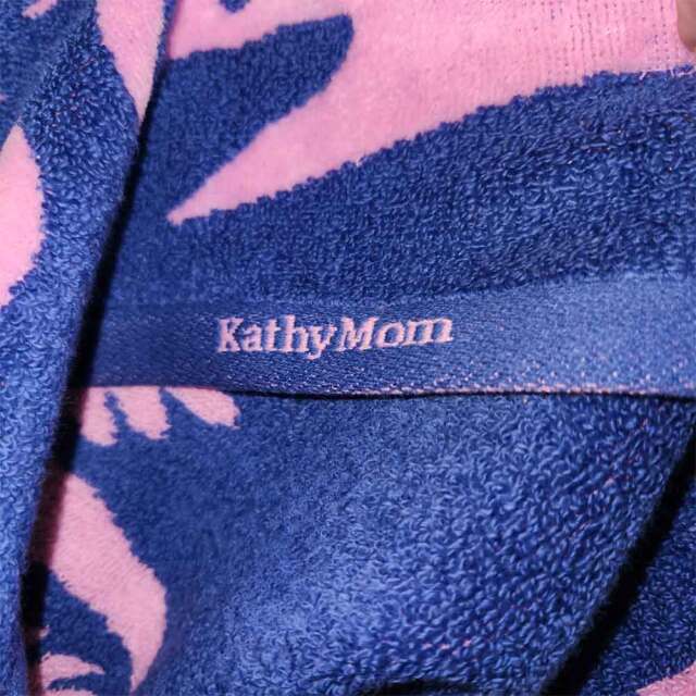 キャシーマム ハワイアンキルト柄 バスタオル ヘリコニア ピンク