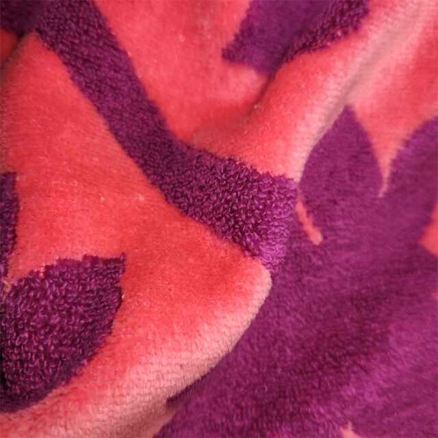 キャシーマム ハワイアンキルト柄 バスタオル トーチジンジャー オレンジ