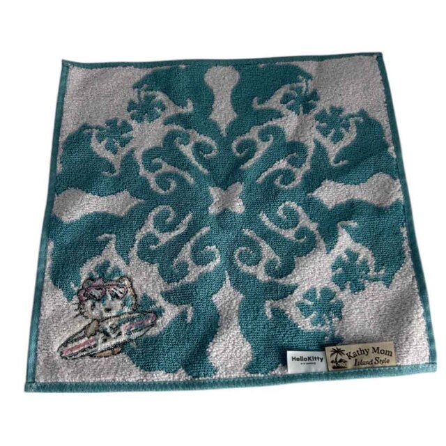 ハンドタオル 1枚 個別包装 水色 グレー ハローキティー キャシーマム