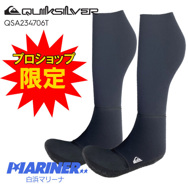 QUIKSILVER MARATHON SESSIONS 4/3 SURFSOCKS HIGH 4mm×3mm QSA234706T