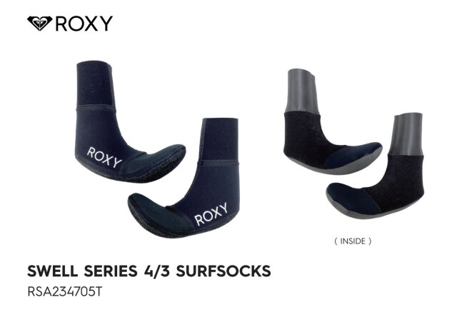 ROXY SWELL 4mm×3mm SURF SOCKS RSA234705T