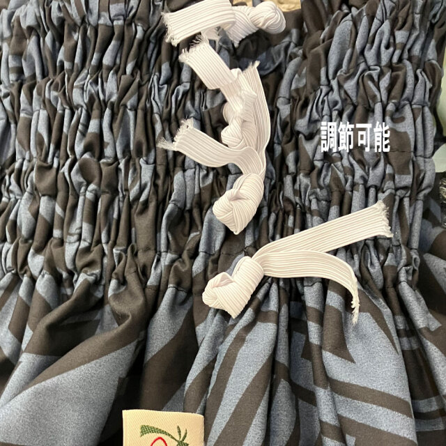 パウスカートシングル大人用 ブラックグリーン ハイビスカス モンステラ