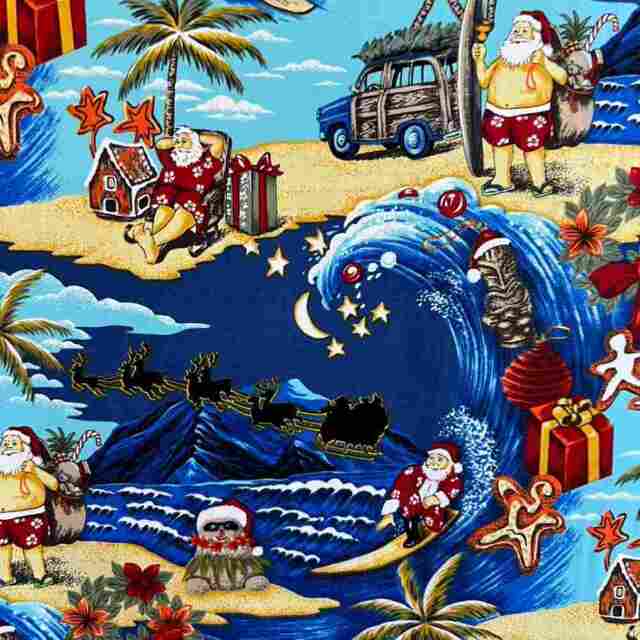 サーフィン】ハワイアンサンタオーナメント(am-4HCP7626-SURFING) | 一