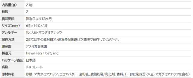 ハワイアンホースト バラエティチョコギフト 5種類7袋セット
