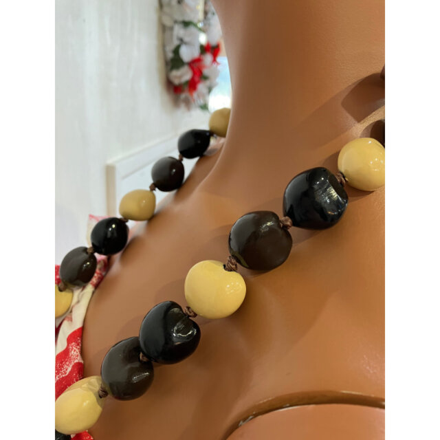 ククイ レイ Kukui Lei フラ ハワイアン 首飾り