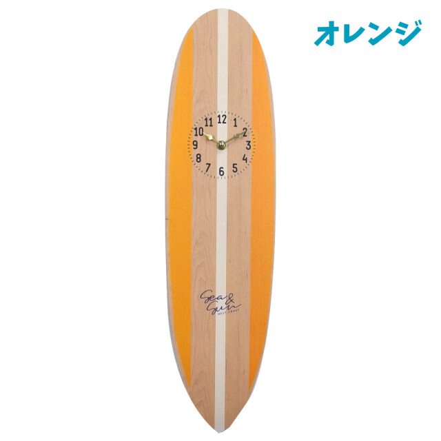 キーストーン サーフボード クロック ロングボード 掛け時計 Key Stone