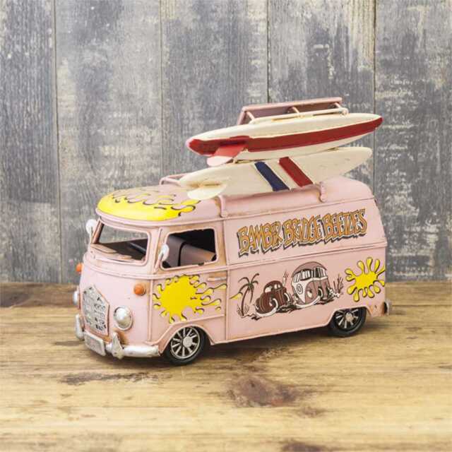 ブリキのおもちゃ ヴィンテージバス 写真立て フォトフレーム