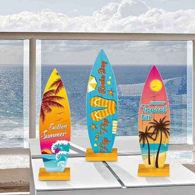 バレンタイン ギフト セット ウッドサーフボード Antique Wood Board