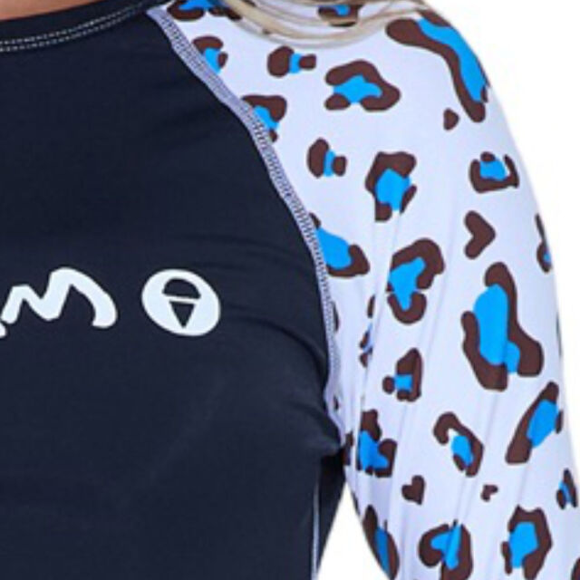 69slam レディース ラッシュガード LOVEPARD GRLLVP-BK ネイビー 長袖