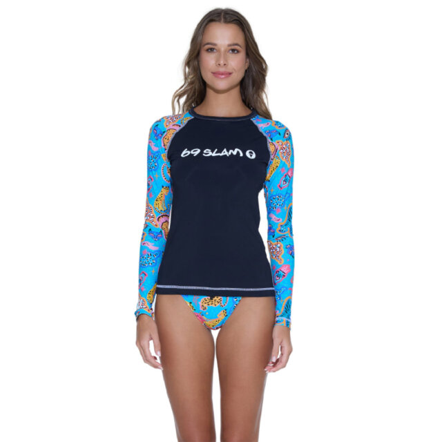 69slam レディース ラッシュガード STAY WILD GRLSYW-BK