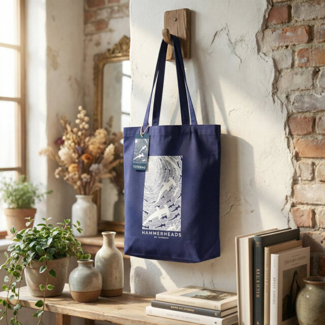 cicada シカダ シュモクザメ トートバッグ ハンマーヘッドシャーク