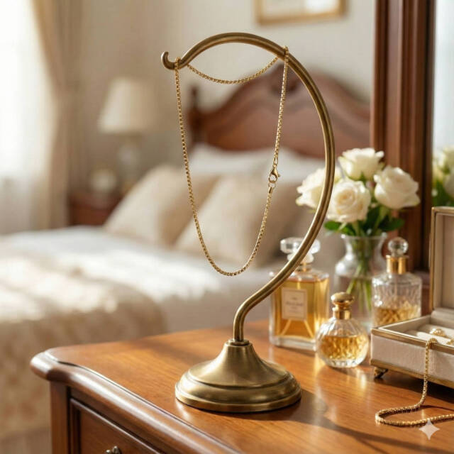 ハワイアンジュエリー シルバーチェーン イエローゴールド ベネチアンチェーン 40cm