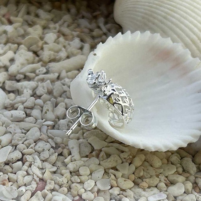 ハワイアンジュエリー ピアス シルバー パイナップル アクセサリー