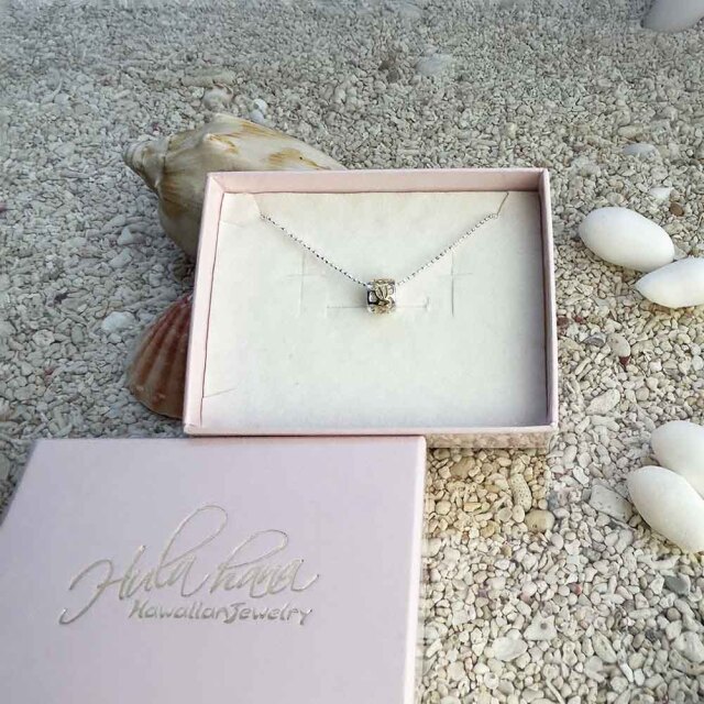 ハワイアンジュエリー ペンダント  シルバーバレル ネックレス ボールチェーン付き