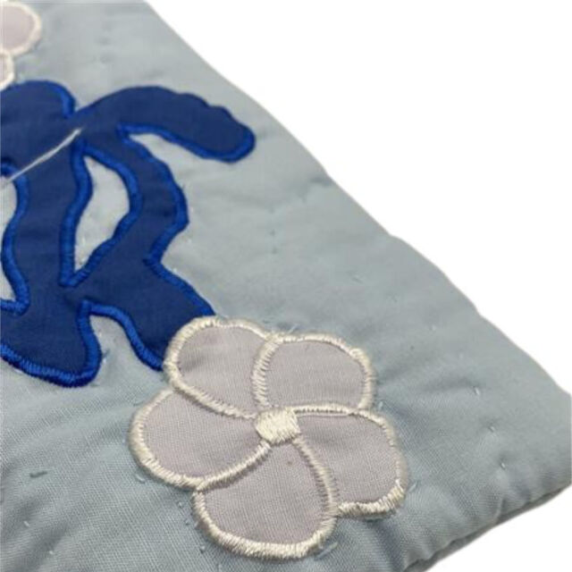 ハワイアンキルト メガネケース サングラスケース ホヌ プルメリア ライトブルー