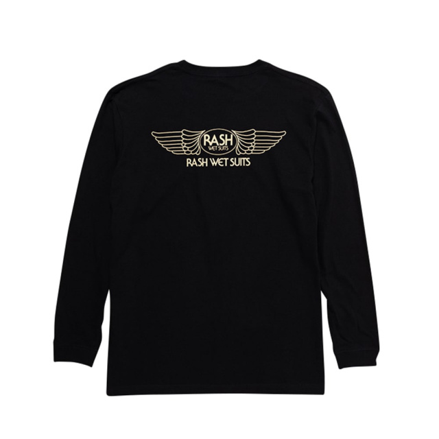 2025 RASH ラッシュ 羽バックTEE メンズ ロングスリーブ ティーシャツ LONG TEE ロンティー 男性用 Tシャツ