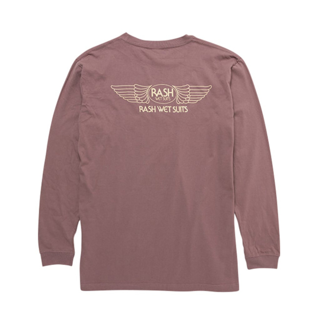 2025 RASH ラッシュ 羽バックTEE メンズ ロングスリーブ ティーシャツ LONG TEE ロンティー 男性用 Tシャツ