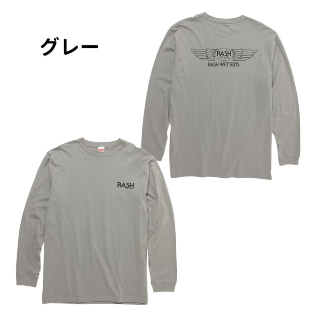 2025 RASH ラッシュ 羽バックTEE メンズ ロングスリーブ ティーシャツ LONG TEE ロンティー 男性用 Tシャツ