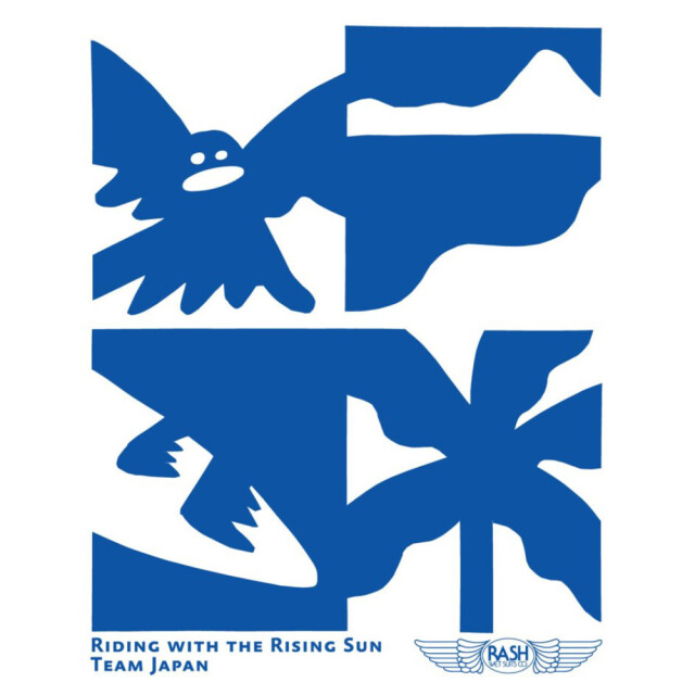 メンズ Tシャツ 2025 RASH RIDING WITH THE RISING SUN TEAM JAPAN Tee