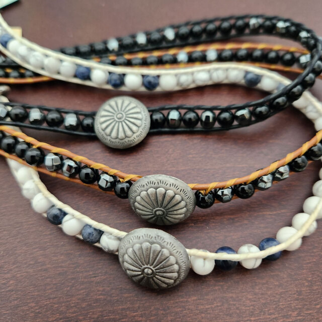 パワーストーン　ハンドメイド　ブレスレット 手作り用 パワーストーンブレスレットキット - 天然石ワイヤー