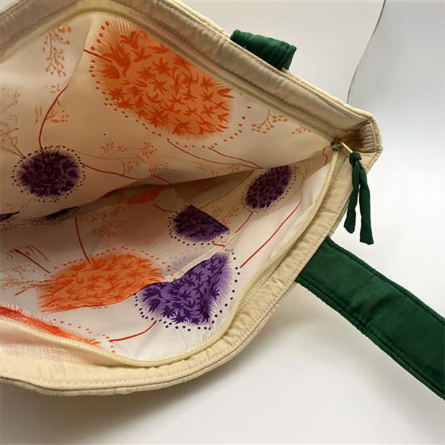 ハワイアンキルト トートバッグ バードオブパラダイス 極楽鳥花